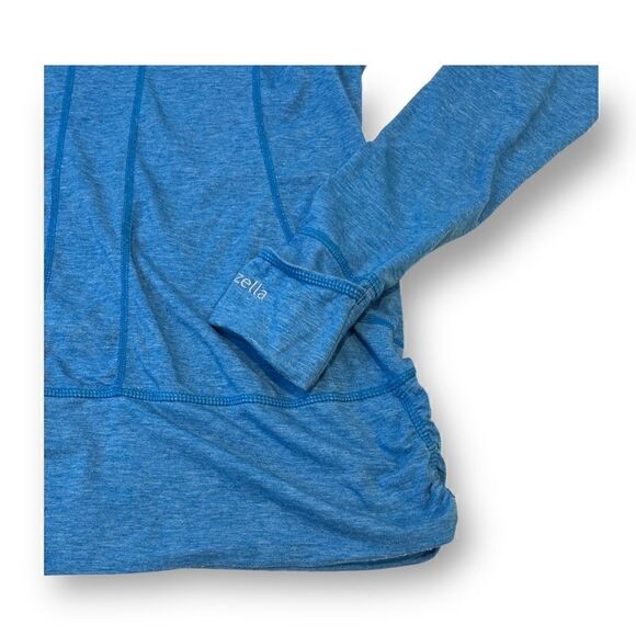 Zella Blue Lightweight Pullover Hoodie Size Small - Picture 2 of 5